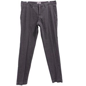 NWOT Michael Coal Men's Slim Fit Dress Pants Trouser Sz 40 Gray Flat Front